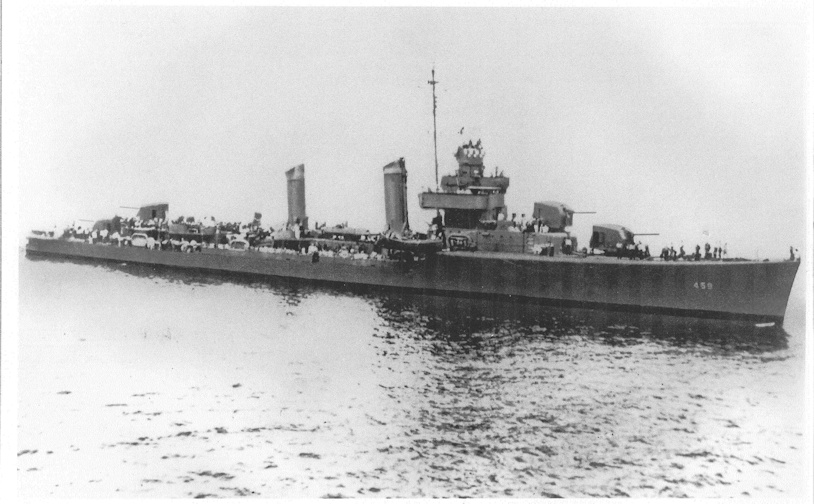 DD 459 in the Pacific Theatre