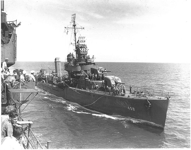 DD 459 in the Pacific Theatre